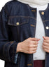 Blue Round Jacket Jeans - Khotwh